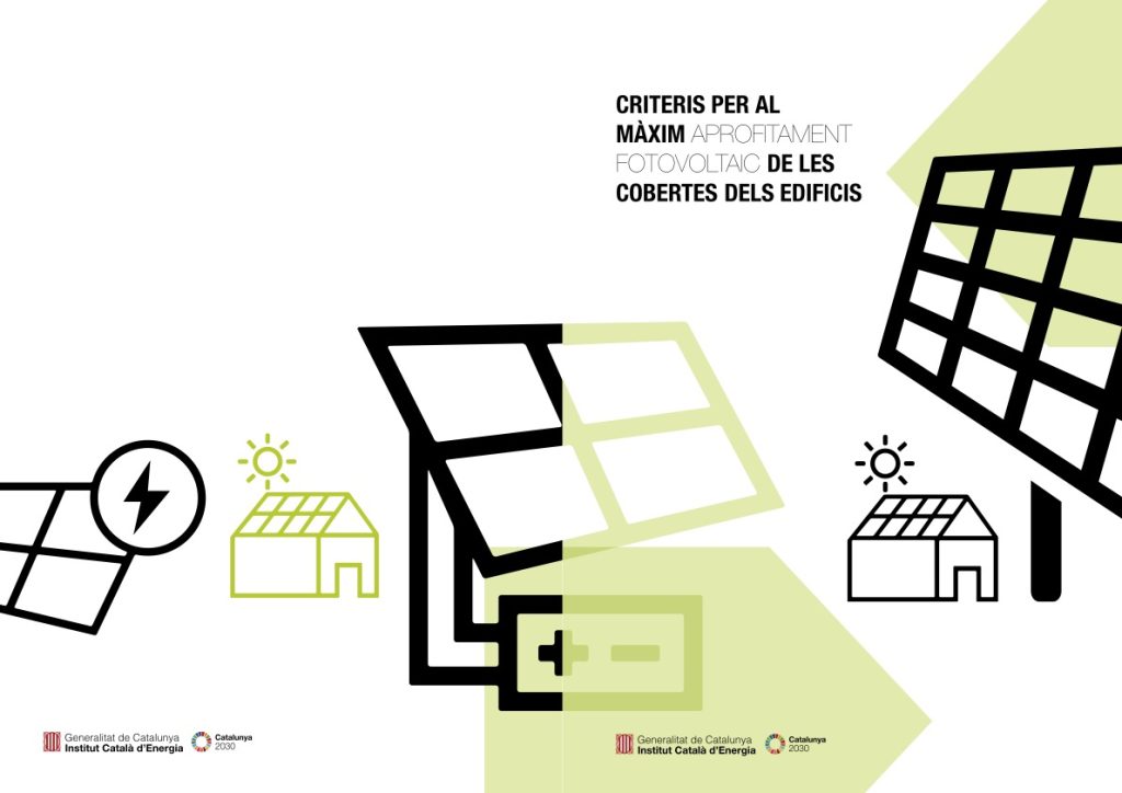 L’ICAEN presenta el manual ‘Criteris per al màxim aprofitament fotovoltaic de les cobertes dels edificis’