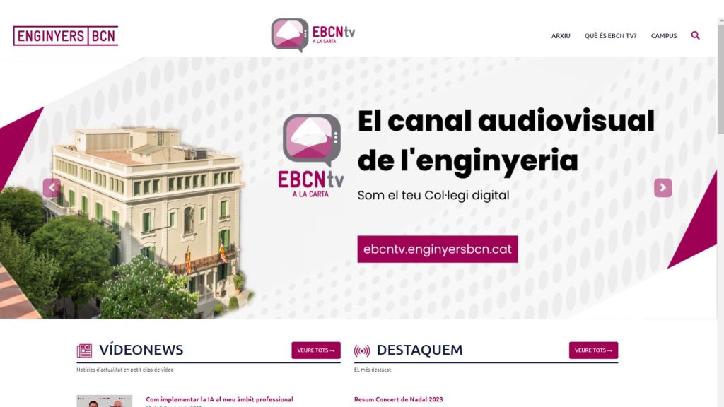 EBCN TV a la carta: L’Experiència Audiovisual del Col·legi