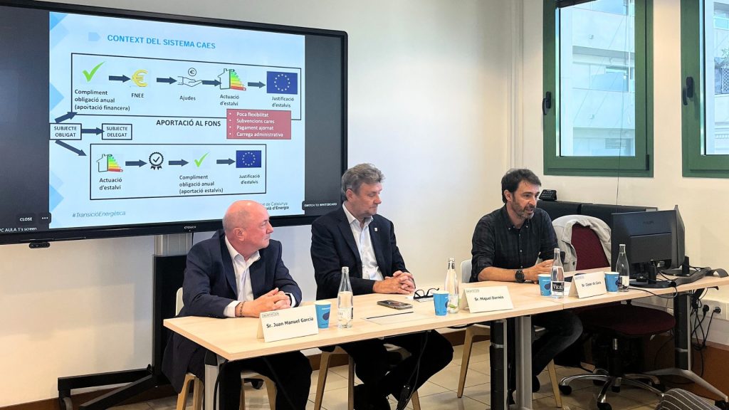 Jornada de Certificacions d’Estalvi Energètic (CAE) i com monetitzar l’estalvi d’energia