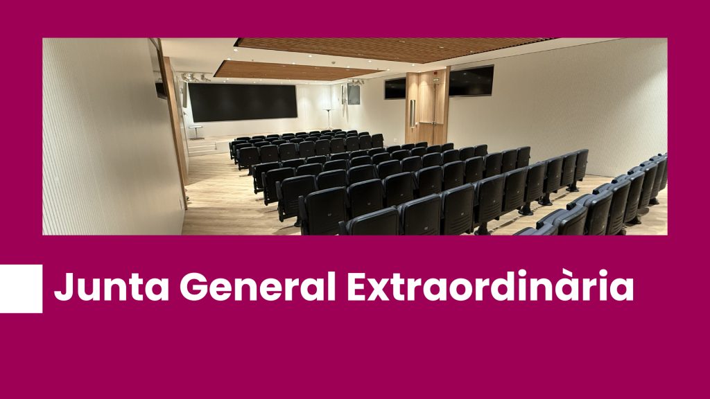 Convocada pel 18 de desembre del 2025 la Junta General Extraordinària