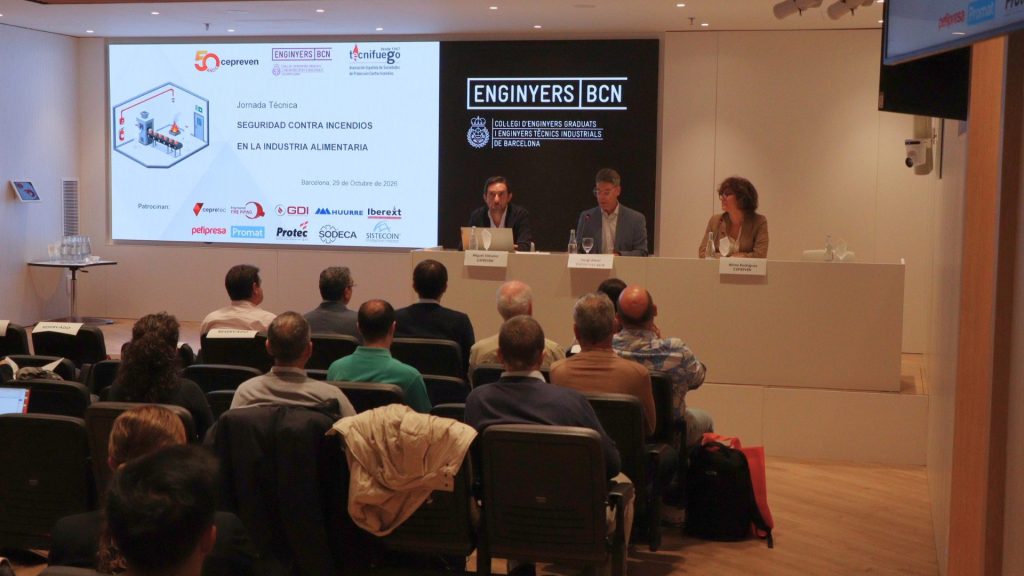 ENGINYERS BCN acull una jornada sobre seguretat contra incendis en la indústria alimentària